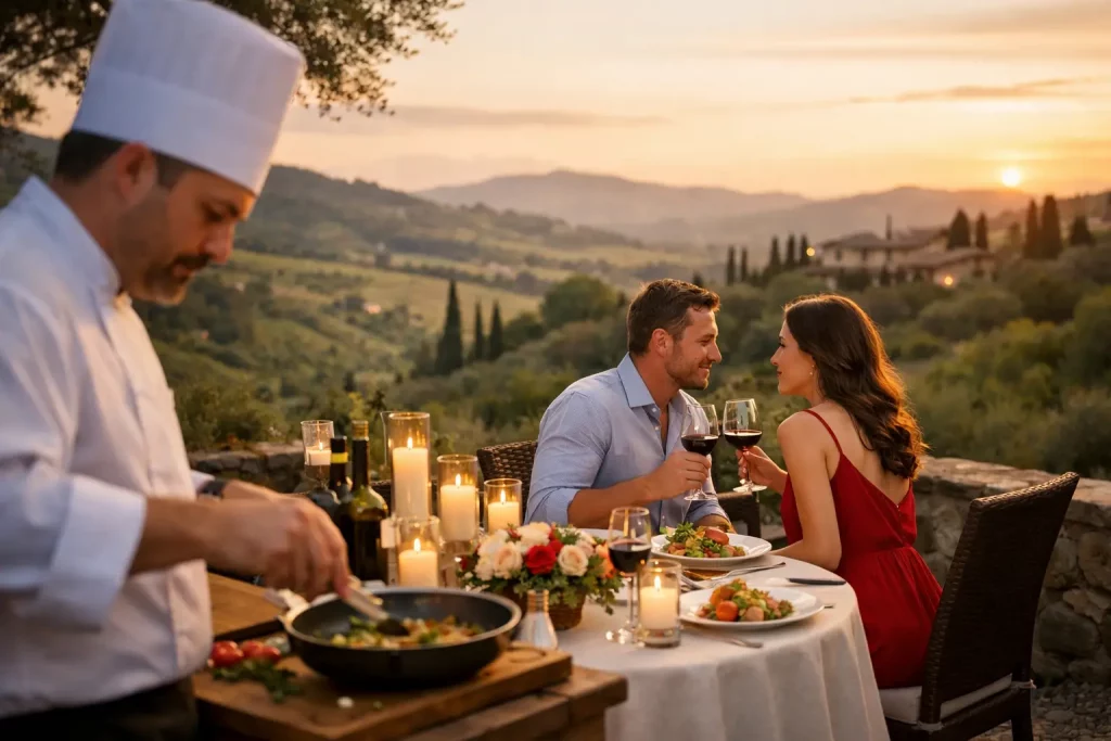 Romantic Chef Dinner in Tuscany for Two